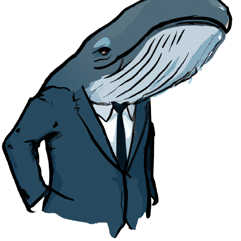 Whale in a suit